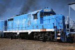 Southwestern GP7 SW #4292 smokes it up pulling cars up out of copper plant.